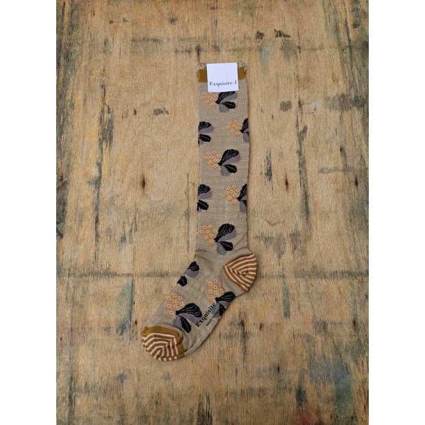 Exquisite J medvilnės kojinės